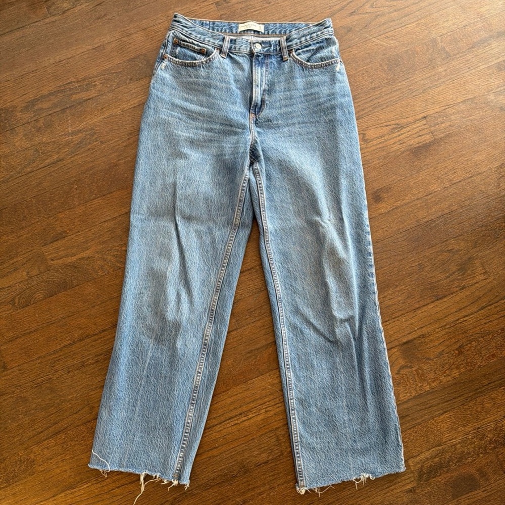 Abercrombie & Fitch Light Blue Straight Leg Jeans